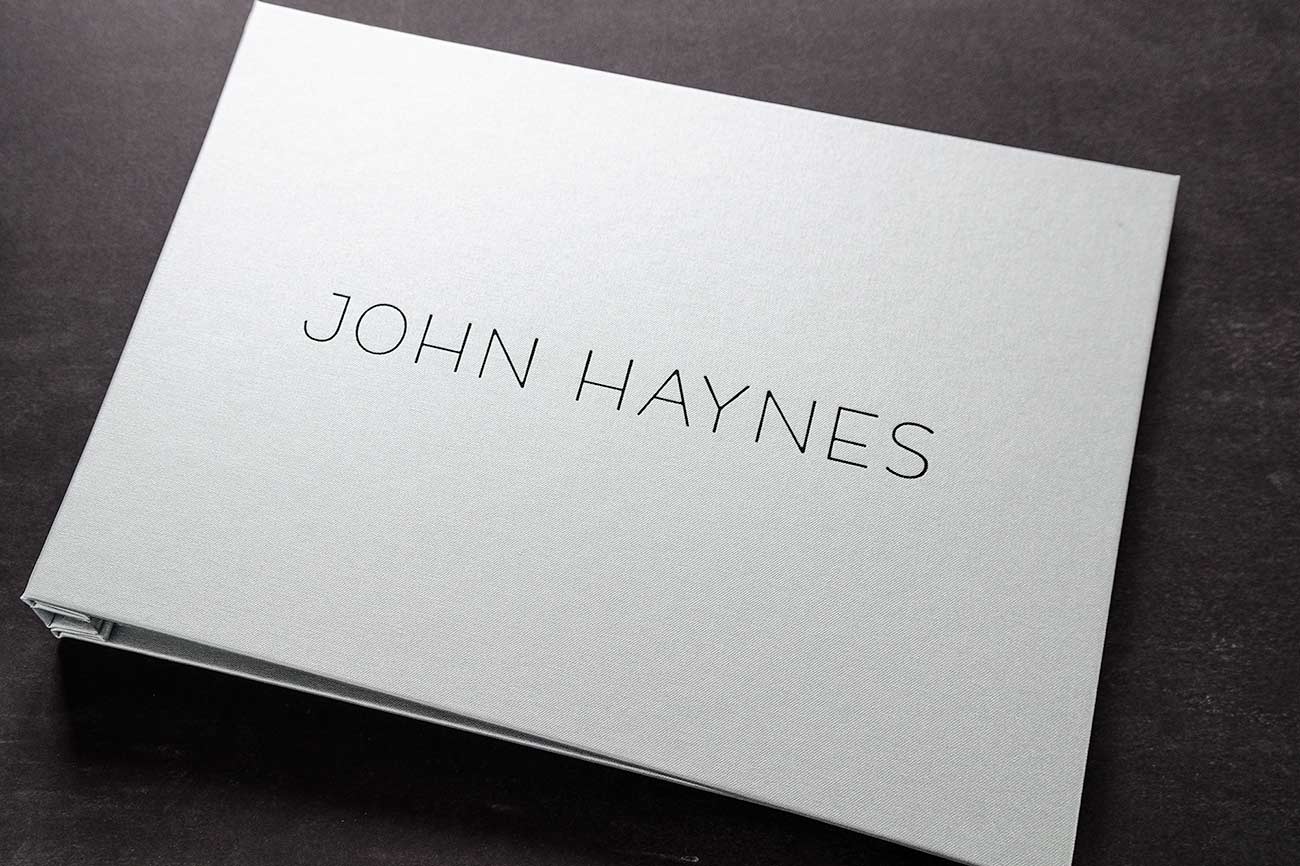 Photographers A3 personalised portfolio book. Hidden screw post binder
