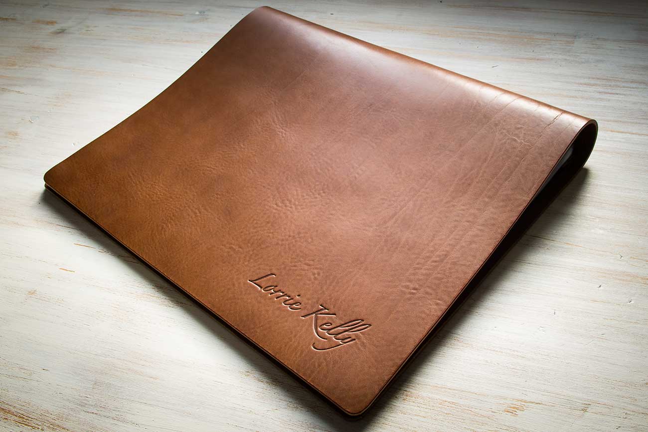 personalised leather photography portfolio book