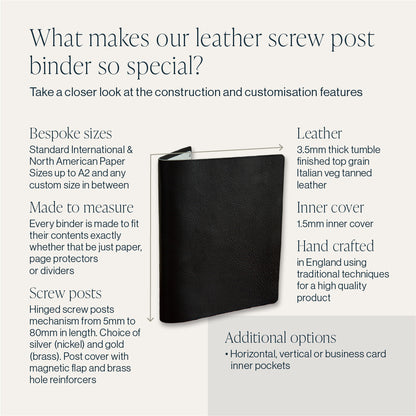 Leather Screw Post Binder (Portfolio)