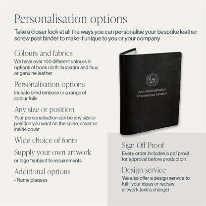 Leather Screw Post Binder (Portfolio)