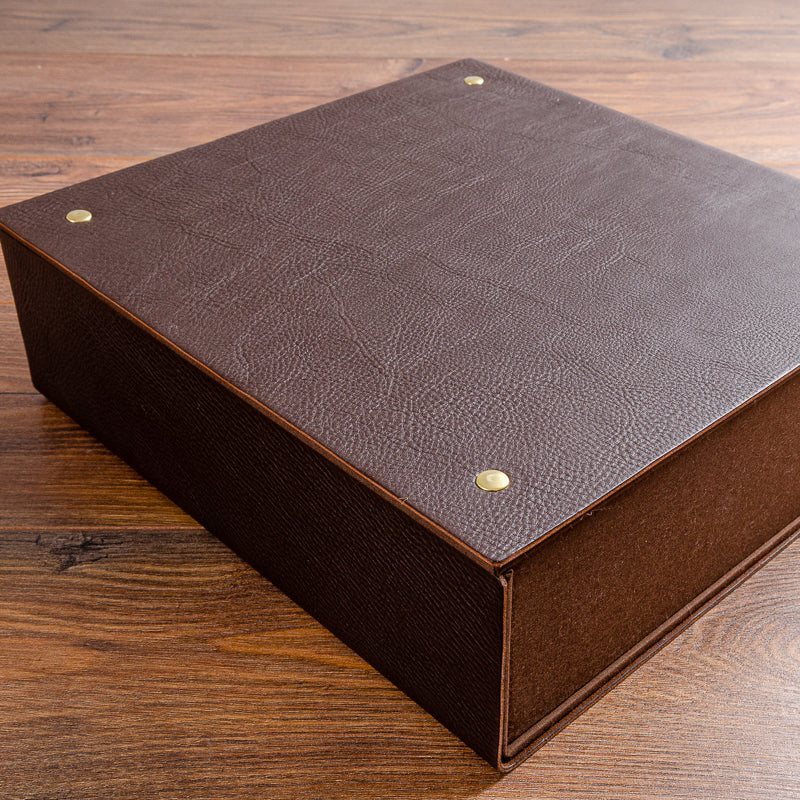 under side of custom made luxury leather box - Gallery image 3