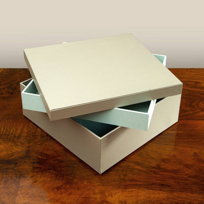 luxury hand crafted presentation or keepsake box with removable tray