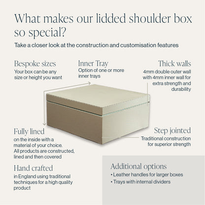 The features and benefits of a bespoke custom made lidded box by Hartnack and Co