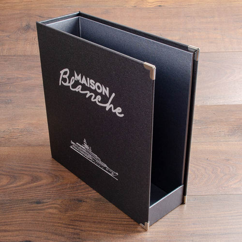 custom made magazine holder file with personalised sides