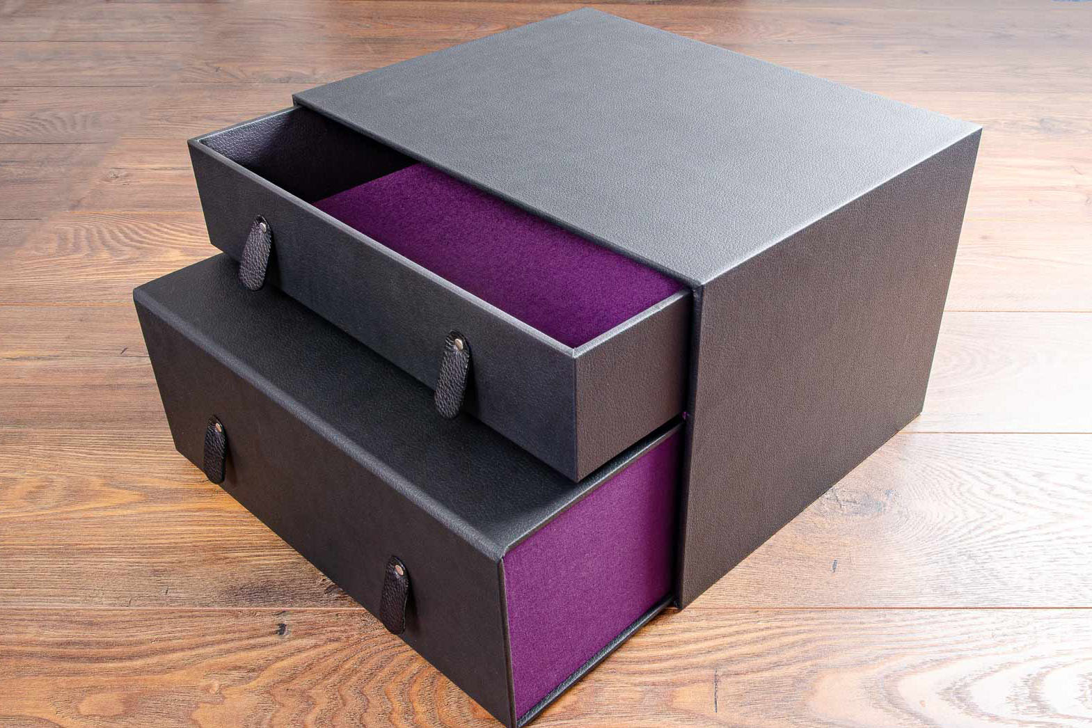 Personalised double slipcase box for vehicle documents