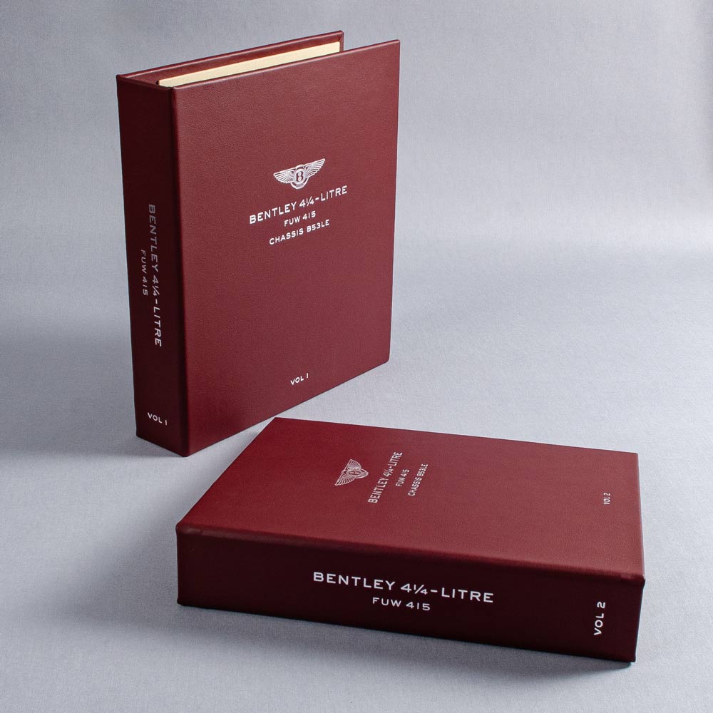 Set of custom made and personalised leather binders with personalised foil embossed covers for car history  - Vehicles, Ring Binders, All Ring Binders