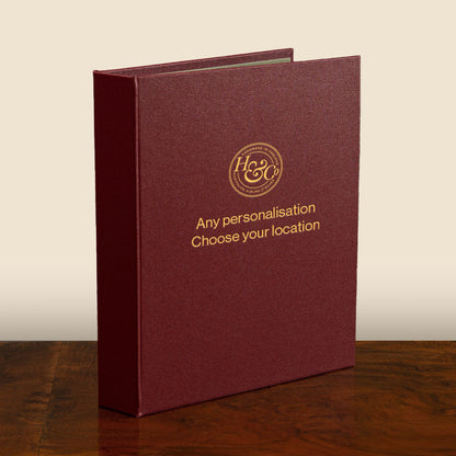 Personalised custom made ring binder with high quality binder mechanism and bespoke options