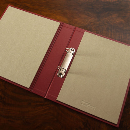 Luxury custom made ring binder with 2 ring binder mechanism
