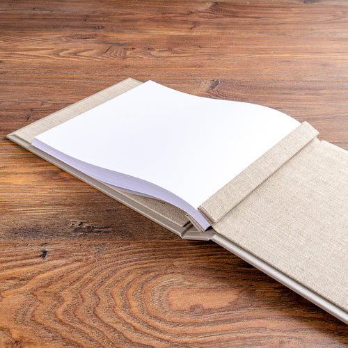 Quality hand crafted guest book binder with screw post mechanism