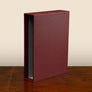 Luxury lined slipcase for book or portfolio binder covered in hard wearing cloth or leather