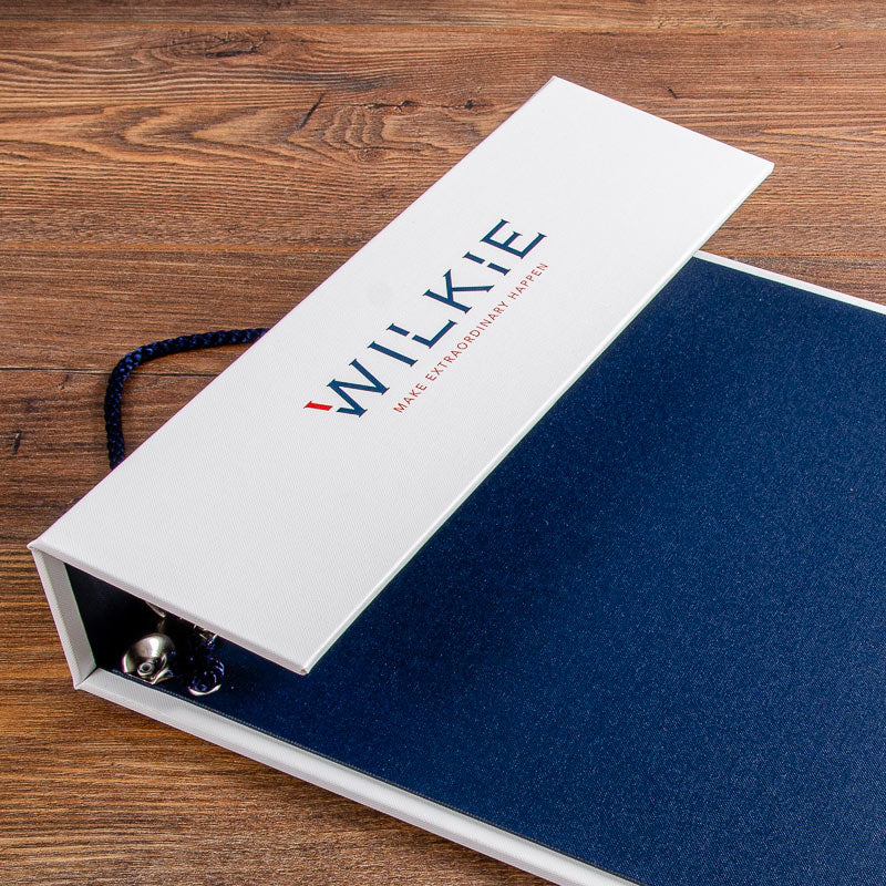 Custom made fabric swatch book with colour printed cover - Gallery image 1