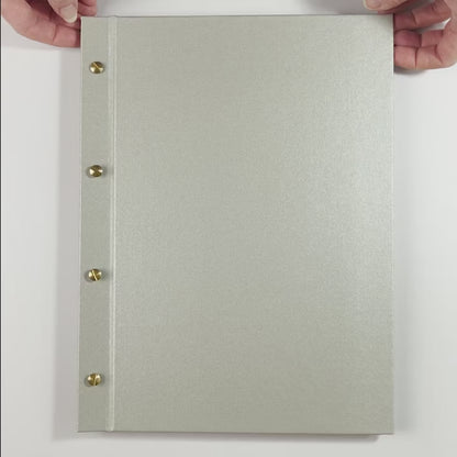 Video showing the use of a Hartnack and Co Exposed Screw Post Binder