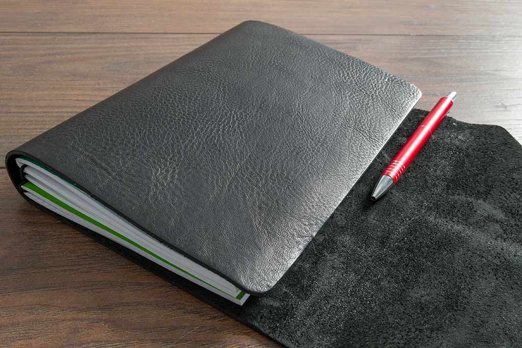 Leather Notebook Wrap With Room For A Pen