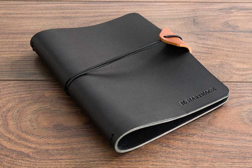 A5 Leather Notebook Holder | Quality Thick Personalised Covers