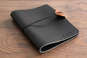 Personalised Leather Notebook Cover - Empty