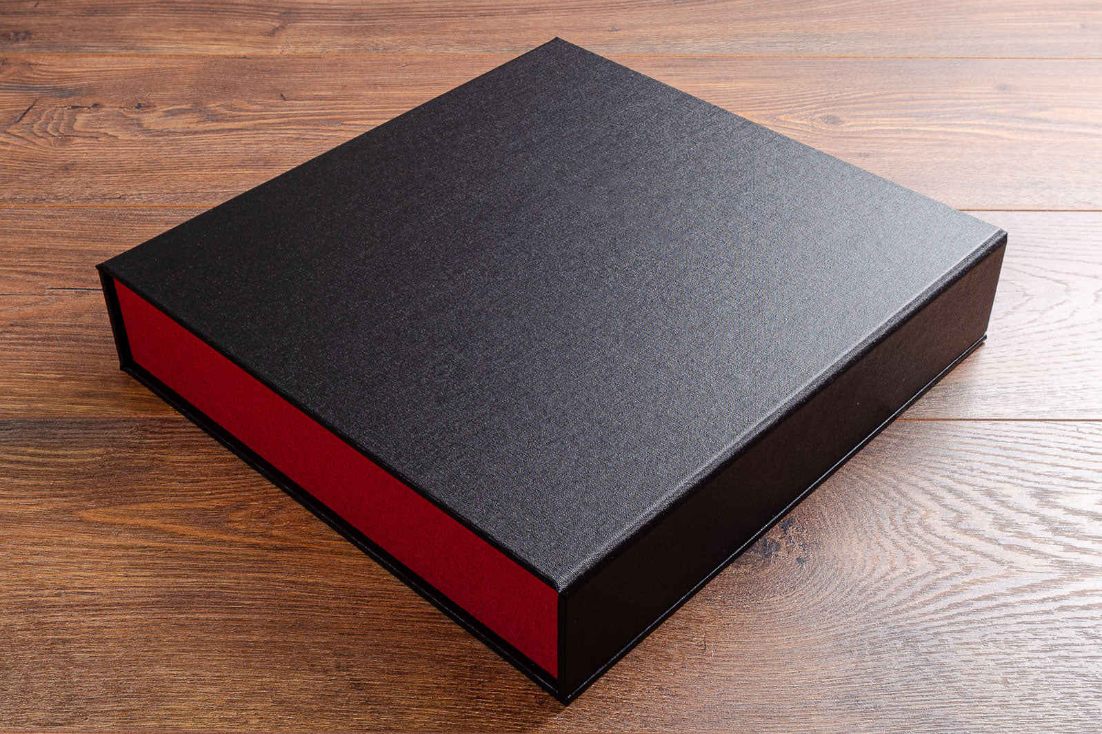 Ring binder box file A4 size with 4 ring D binder in black and red
