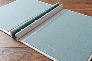 Inner portfolio covers can be either a matching colour or can be the same as the outside cover colour.