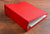 Large A4 Ring Binder covered in red buckram