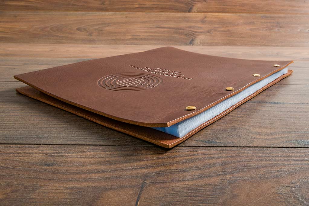 Exposed Screw Post Leather Menu Covers (A4 & 8.5" x 11")