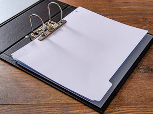 H&Co Medical portfolios are sized to fit A4 page protectors with oversized divider tabs