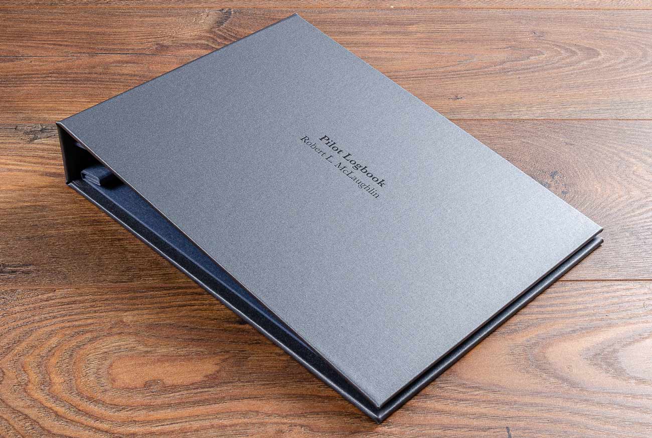 Pilot Logbook Binder | Bespoke & Personalised | Screw Post - Hartnack & Co