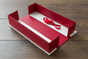 bespoke university diploma storage box handmade by H&Co