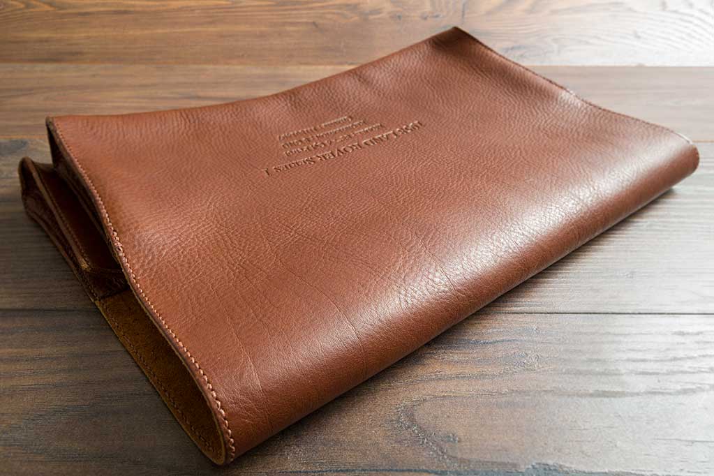 Quality Leather Document Wallet - Hand Stitched Detailing 